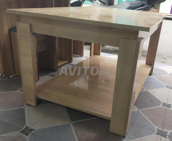 Table basse moderne en MDF - طاولة خشبية - 2