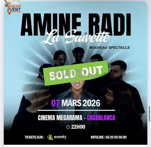 2 Ticket Spectacle AMINE RADI CAT 2