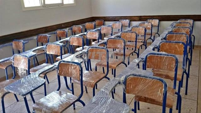 Chaise écritoire en semi métallique prix d'usine