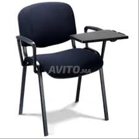 Chaise écritoire ISO en tissu avec accoudoirs