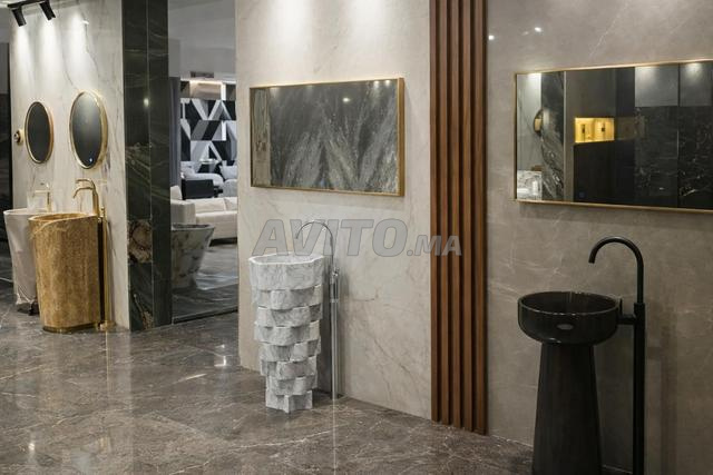 Vasques colonne et marbre luxe pour interieur