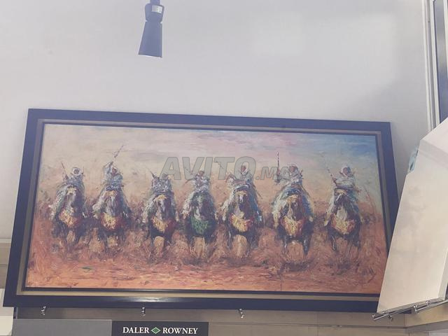 لوحة زيتية كبيرة: فنتازيا مغربية