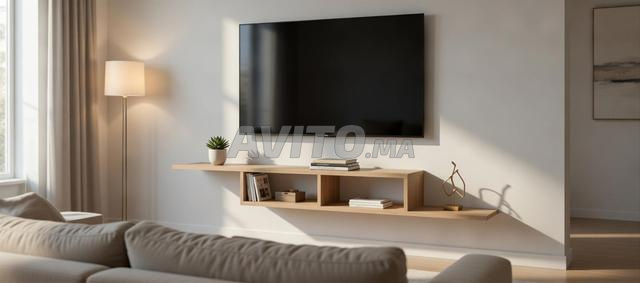 رف تلفاز جداري عصري - عالي الجودة MDF