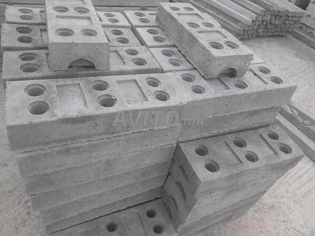 قاعدة خرسانية لحواجز مواقع البناء بـ 6 فتحات