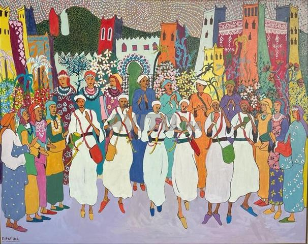 Tableau Dahriz Fatima 120 x 94 Cm