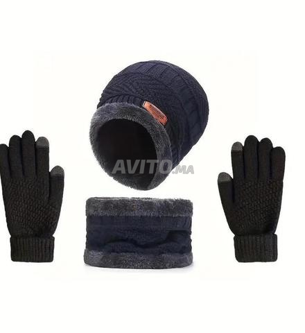 موضة ولي لدرجات طقم قبعة وقفازات شتوية دافئة