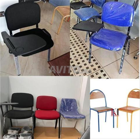 Chaise iso en tissu ou simili cuir sans coque - 2