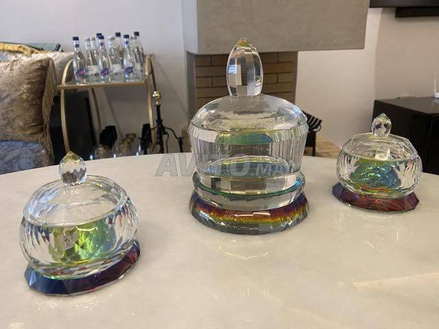 3 bonbonnières décoratives