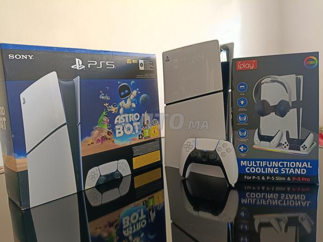 PS5 Slim Encore NEUF Support Refroissement RGB