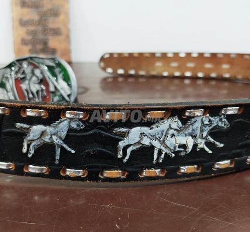 Ceinture américaine authentique rare de Bergamot Brass