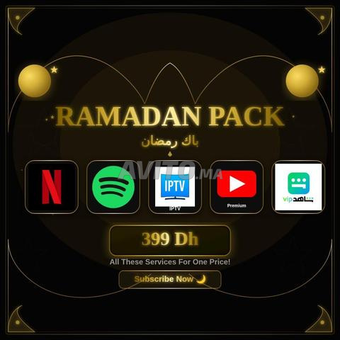 Pack Netflix Spotify IPTV YouTube Shahid /12 Mois