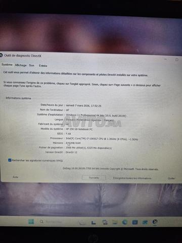 PC Portable HP 250 G8 Core i7 / 8GB RAM 512 - 2