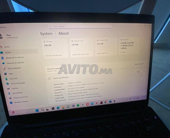 كمبيوتر محمول Dell Latitude i7 الجيل الثامن - حالة جيدة
