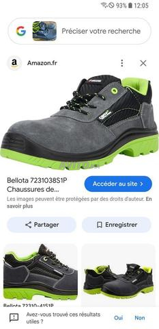 حذاء عمل للأمان Belota 42