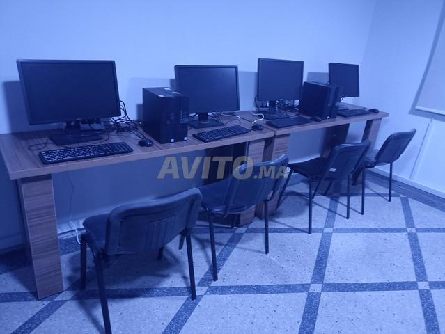 Table mdf double bonde avec chaise (option)