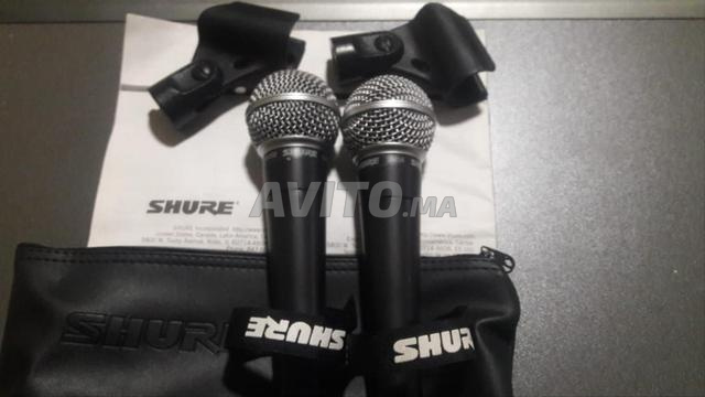 2 ميكروفونات Shure جديدة 900 درهم للميكروفون