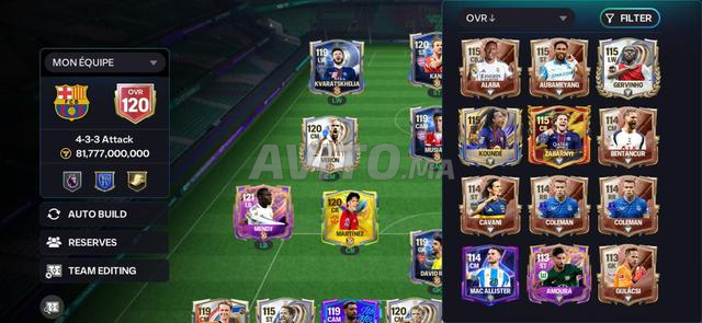 حساب FC MOBILE OVR 120 [للبيع]