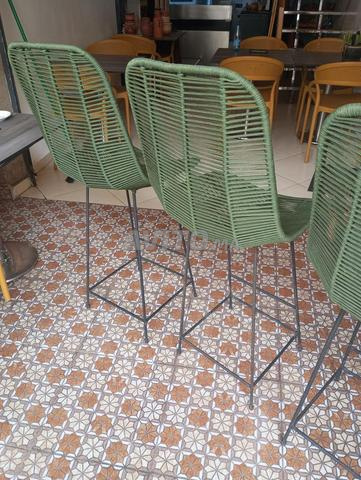 Chaises hautes fer forgé para corde - 2