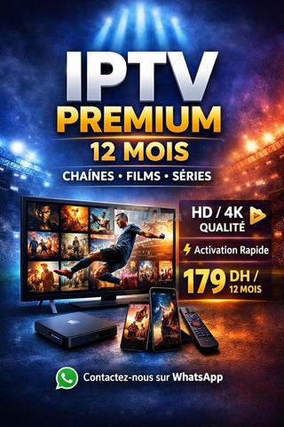 IPTV Premium 12 شهر 179DH