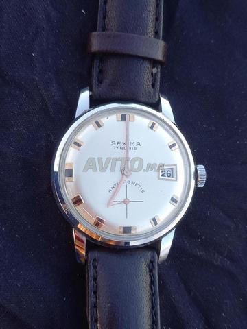 VINTAGE ساعة سويسرية SEXIMA 17 ياقوتة ميكانيكية