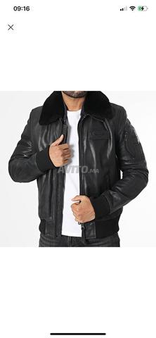 جاكيت جلد Redskins بياقة فرو S جديد