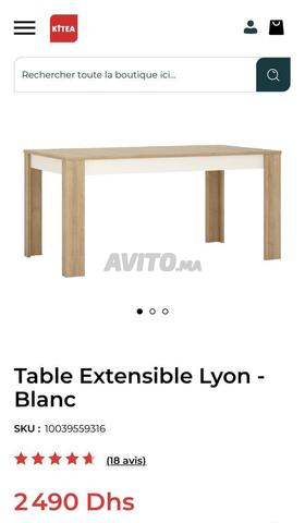 Salle a manger extensible