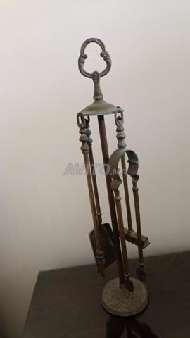 Matériel cheminée, accessoires cheminée en laiton - 2