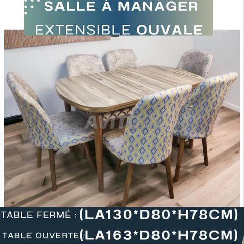 غرفة طعام قابلة للفتح 6 كراسي