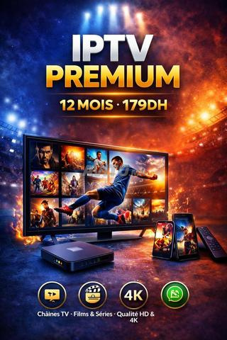 IPTV Premium 12 شهر 179DH