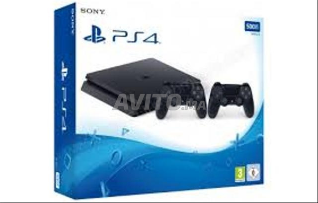 PS4 SLIM 1TB مع 2 يد تحكم