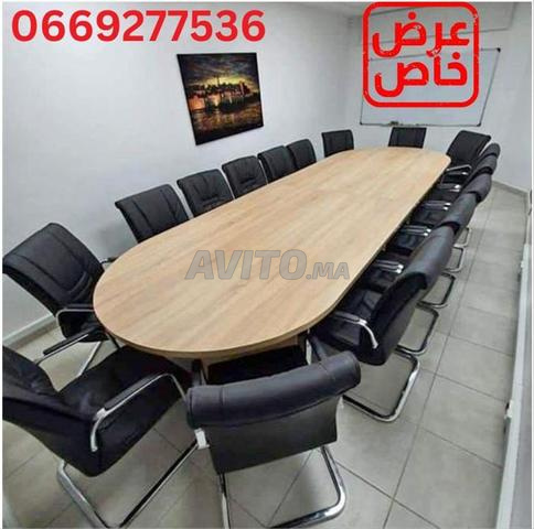 طاولة اجتماعات حديثة من خشب MDF