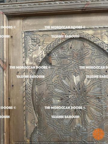 Porte en bois royale pour chambres et salons, prête à être installée - 2