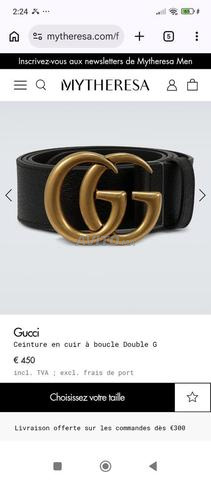 ceinture GUCCI avec n série
