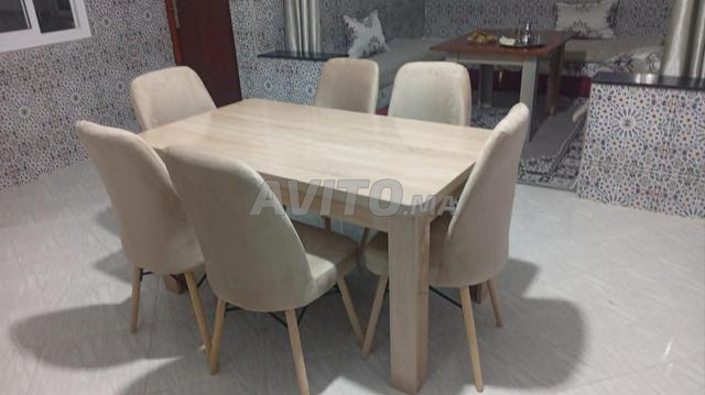 طاولة طعام عصرية مع 6 كراسي أنيقة جودة ممتازة 