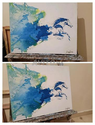 لوحة فنية 50 × 40 على قماش قرد