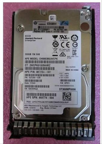 Disque dur HPE EH000300JWCPK G8-G10 300-GB 12G 15K - 2