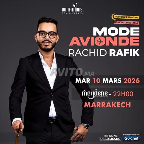 2 Tickets VIP MODE AVIONDE - Rachid Rafik