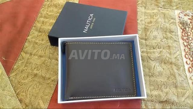 Portefeuille Nautica en véritable cuir neuf