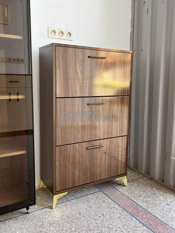 خزانة أحذية عصرية 3 طبقات موفرة للمساحة