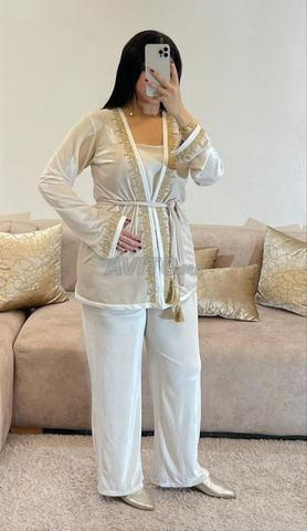 Jabadour moderne Kimono avec pantalon velours