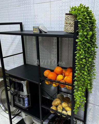 ✨ رف مع سلال تخزين معدنية 4 طبقات الحل المثالي