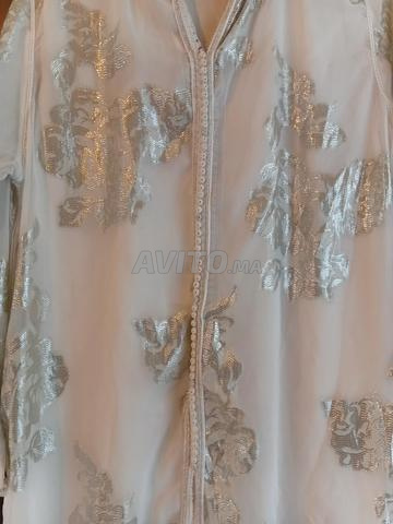 Djellaba Thlija Makhzania avec caftan en soie fait main