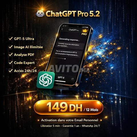 ChatGPT Pro 5.4 - 12 شهرًا | تفعيل سريع