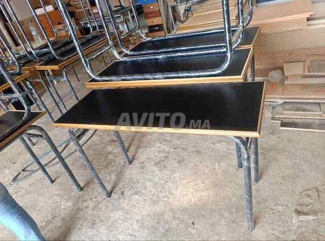 Table scolaire double place/chaise/vestiaire - 2