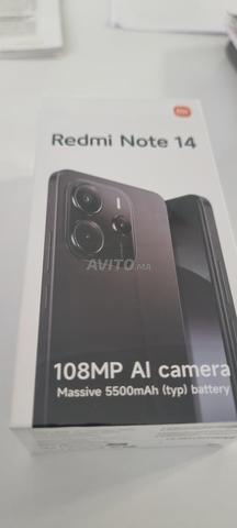 Redmi Note 14 جديد 256 جيجابايت و 8 جيجابايت رام - أسود منتصف الليل