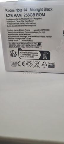 Redmi Note 14 Neuf 256Go & 8Go RAM – Noir Minuit - 2