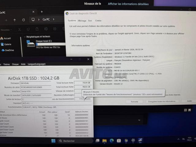 Medion Akoya Intel core i7-1255U 16GB 1000G