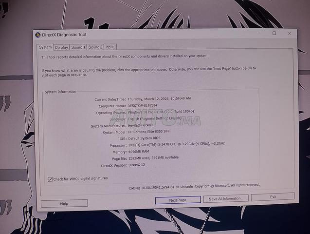 HP Compaq 8300 SFF - i5 - SSD Samsung - GT 610