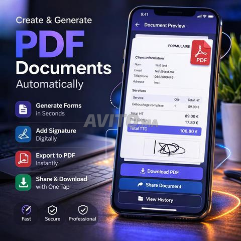تطبيق أندرويد فاتورة عرض أسعار توقيع PDF - 2
