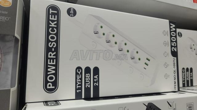 Multiprise 2500W – Vente en gros – 100 pièces